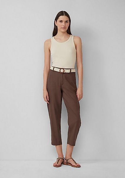 s.Oliver 7/8-Hose Hose Cropped Chino aus Leinenmix mit geflochtenem Gürtel günstig online kaufen