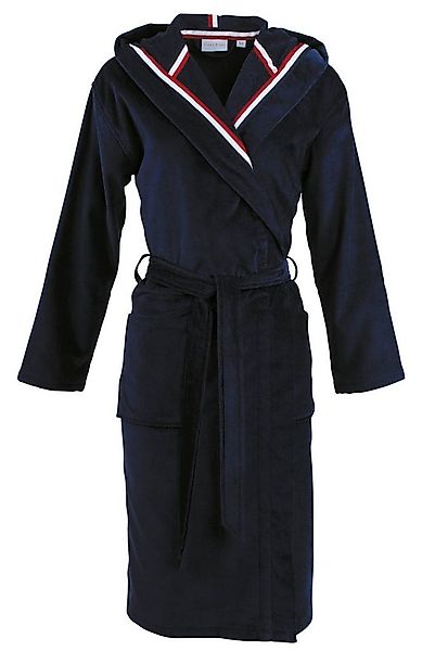 Carl Ross Unisex-Bademantel 481310, Midilänge, Velours, Kapuze, Gürtel, Mid günstig online kaufen