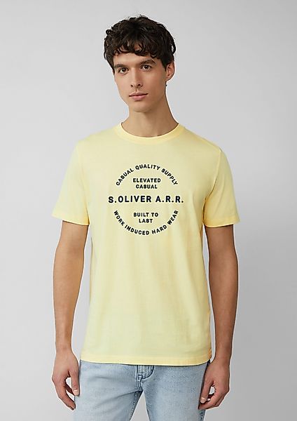 s.Oliver Kurzarmshirt T-Shirt mit Artwork Artwork günstig online kaufen