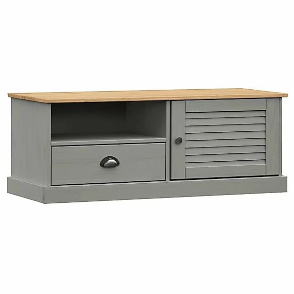 vidaXL TV-Schrank VIGO Grau 106x40x40 cm Massivholz Kiefür günstig online kaufen