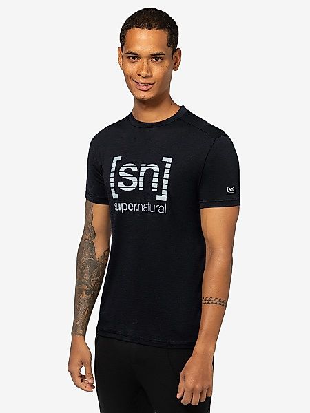 SUPER.NATURAL T-Shirt für Herren, Merino GRID günstig online kaufen