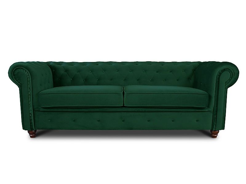 Sofnet Sofa Asti 3, Chesterfield Sofa 3-er, Sofagarnitur, Glamour Couch günstig online kaufen