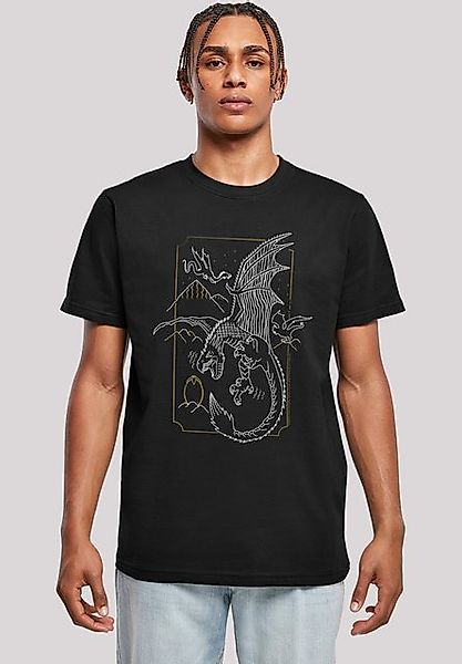 F4NT4STIC T-Shirt Harry Potter Dragon Line Art Print günstig online kaufen