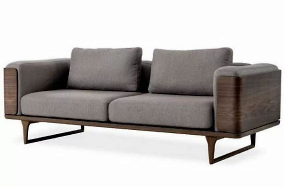 JVmoebel Sofa Luxus Sofa Grau Farbe Wohnzimmer Polster Textil, 1 Teile, Mad günstig online kaufen