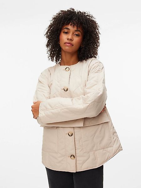 Vero Moda Steppjacke "VMMILLIE JACKET NOOS" mit durchgehender Knopfleiste günstig online kaufen