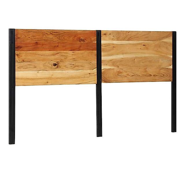 vidaXL Bett Kopfteil 180 cm Massivholz und Eisen (1-tlg) günstig online kaufen