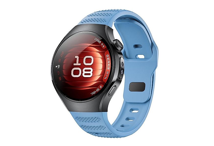 Wigento Smartwatch-Armband Für Huawei Watch 5 42mm Punktmuster Design Silik günstig online kaufen