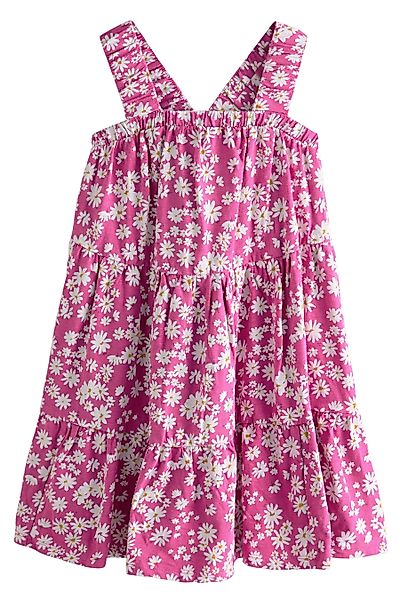Next Jerseykleid Gerafftes Träger-Sonnenkleid aus 100 % günstig online kaufen