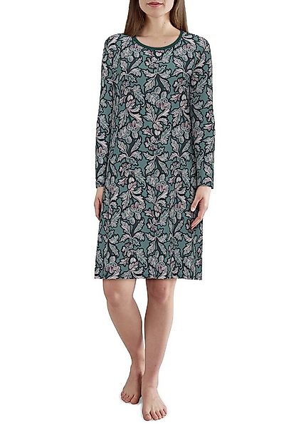 GÖTZBURG Nachthemd GÖTZBURG Damen Nachthemd grün bedruckt (1-tlg) günstig online kaufen