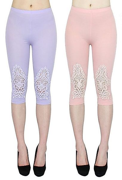 dy_mode Caprileggings Damen Capri Leggings 3/4 Sommerleggings in 2er Pack ( günstig online kaufen