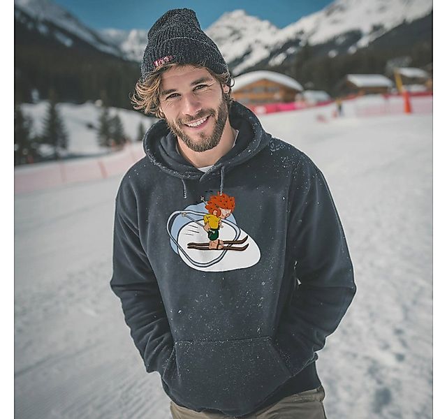 Bavariashop Hoodie ®Pumuckl Hoodie "Skifahren", Kapuzenpullover mit Pumuckl günstig online kaufen