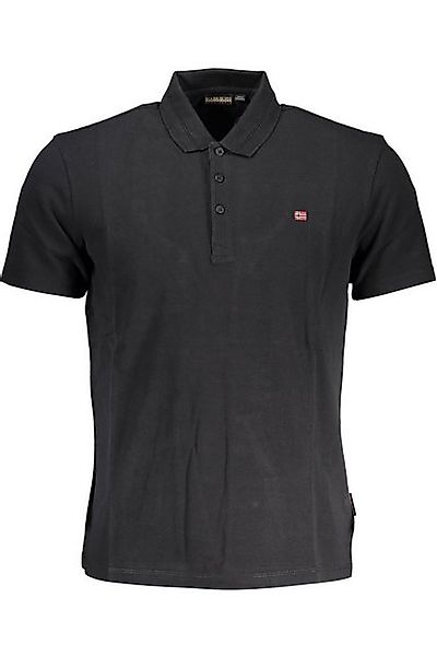 Napapijri Poloshirt Herren Schwarz Kurzarm-Poloshirt mit Logo & günstig online kaufen