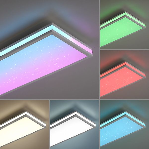 JUST LIGHT Deckenleuchte »MARIO«, 1 flammig, Leuchtmittel LED-Board   LED f günstig online kaufen