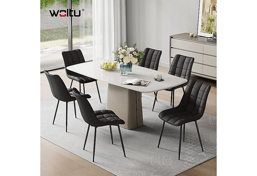 Woltu Esszimmerstuhl (2er-Set), Sessel mit Rückenlehne, Metallbeine günstig online kaufen