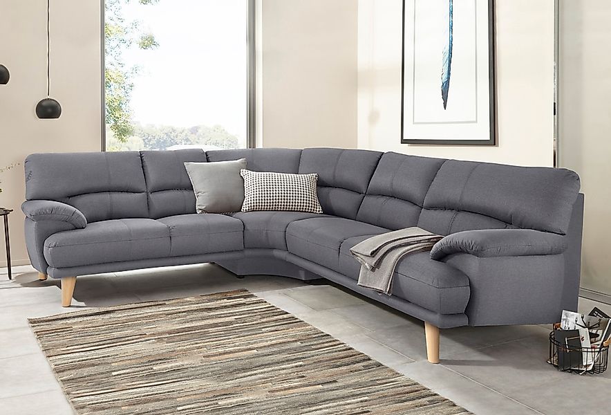 TRENDMANUFAKTUR Polsterecke »Cecilia, italienisches Designsprache, modern u günstig online kaufen