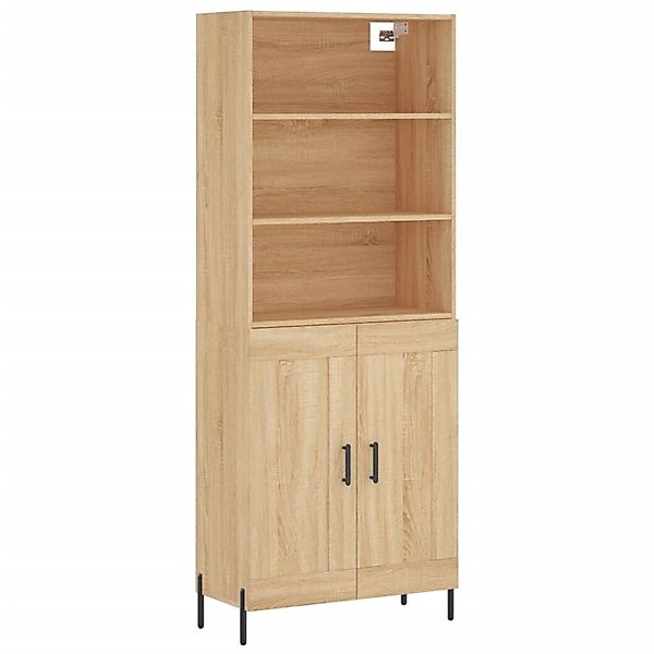 vidaXL Highboard Sonoma-Eiche 69,5x34x180 cm Holzwerkstoff 3189968 günstig online kaufen