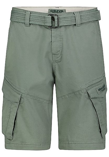 SUBLEVEL Cargoshorts Cargo mit Gürtel und Design Taschen Cargo Bermuda günstig online kaufen
