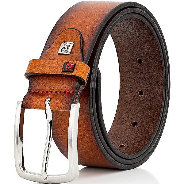 Pierre Cardin Gürtel aus Glattleder, Überlänge Farbe hellbraun Größe: 120 günstig online kaufen