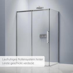 Bernstein Eckdusche DX906 FLEX, Schiebetür Soft-Close günstig online kaufen