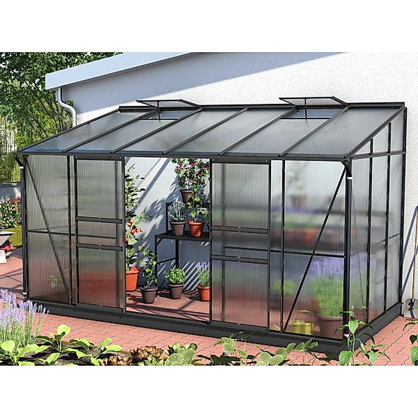 Vitavia Gewächshaus Ida 7800 Schwarz 7,8 m² günstig online kaufen