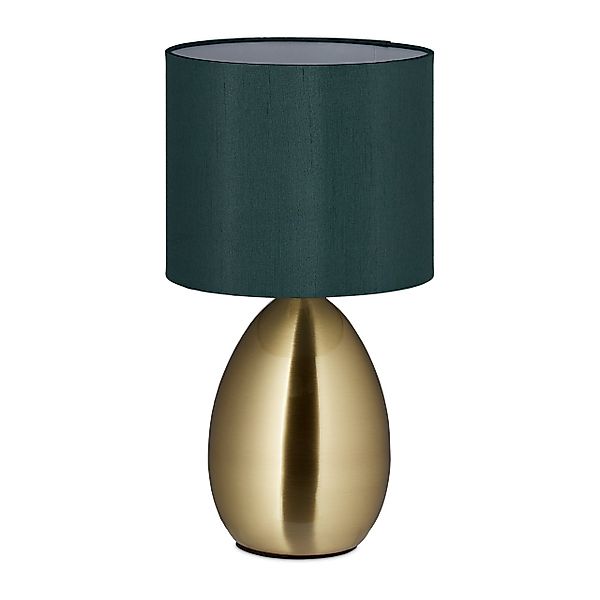 relaxdays Nachttischlampe Touch Nachttischlampe gold günstig online kaufen