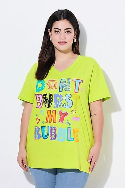 Angel of Style T-Shirt T-Shirt Boxy Fit bunter Schriftzug günstig online kaufen