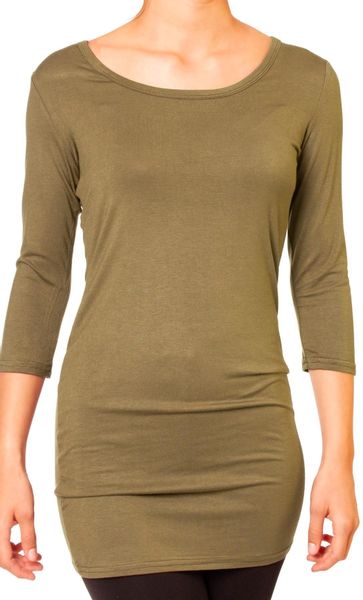 Muse Rundhalsshirt Basic 3/4 Arm Longshirt günstig online kaufen