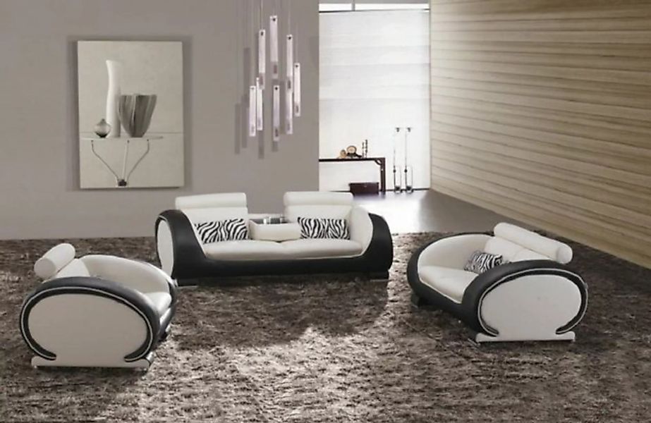 JVmoebel Sofa Design Polster Sitz Couch 3 Sitzer Sofa Sofas Couchen Leder D günstig online kaufen