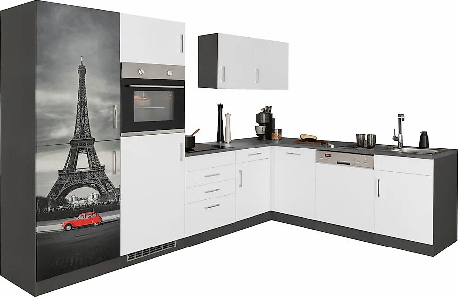 KOCHSTATION Küchenzeile "KS-Paris – Küchen mit einzigartigen Fotomotiven au günstig online kaufen