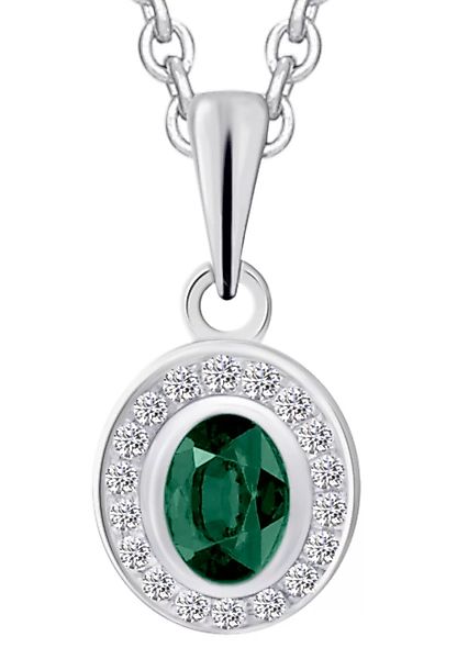 ONE ELEMENT Kette mit Anhänger "0,04 ct Diamant Brillant Smaragd Anhänger a günstig online kaufen