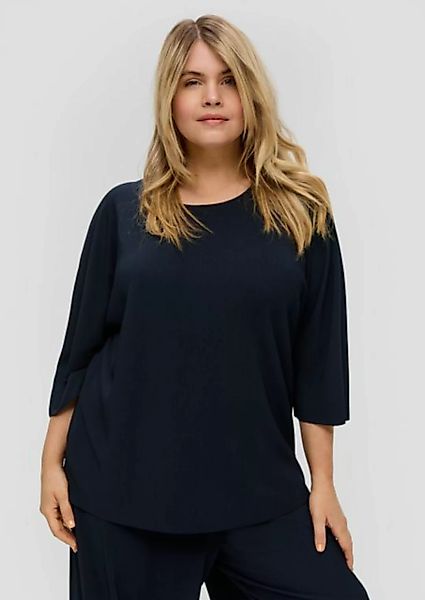 s.Oliver 3/4-Arm-Shirt Plissiertes Shirt aus Jersey günstig online kaufen