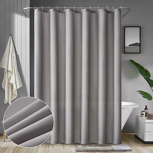 MIULEE Duschvorhang Duschvorhang 240x200cm Grau Wasserdicht günstig online kaufen