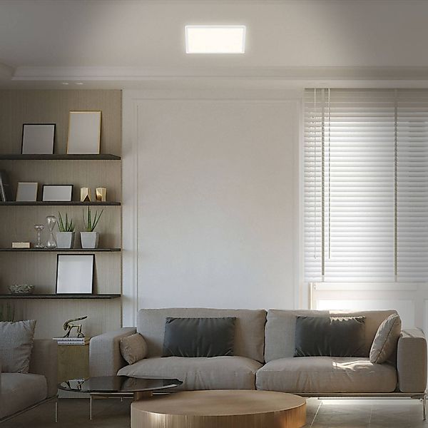 Briloner Leuchten LED Deckenleuchte Deckenlampe Panel Backlight-Effekt SLIM günstig online kaufen