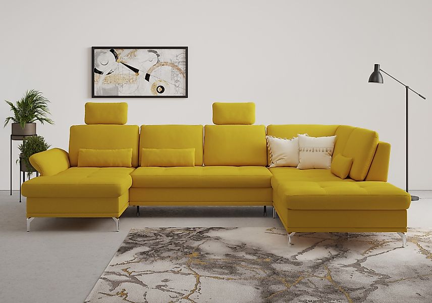 INOSIGN Wohnlandschaft "Palm Beach U-Form" Federkern, mit Sitztiefenverstel günstig online kaufen