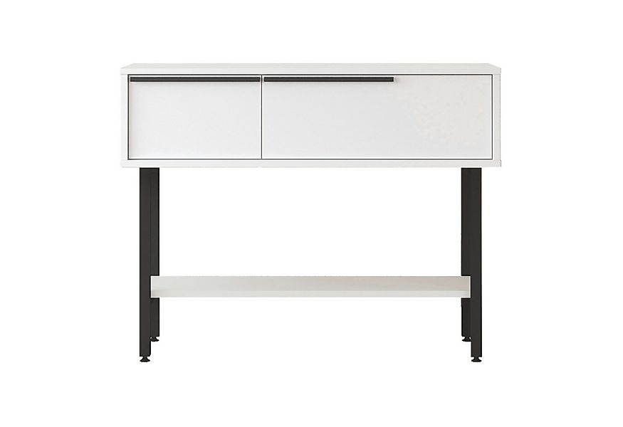 en.casa Konsolentisch, Flurtisch »Vesanto« 100x30x76 cm Weiß günstig online kaufen