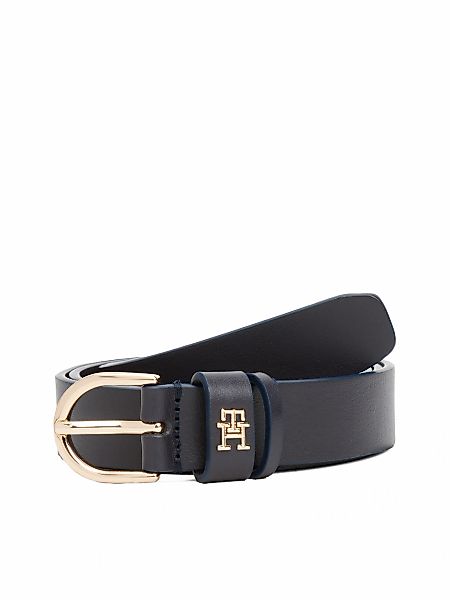 Tommy Hilfiger Ledergürtel "ESSENTIAL EFFORTLESS 2.5 cm breit GOLD" Logoemb günstig online kaufen