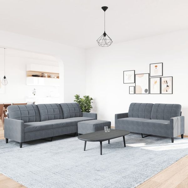 vidaXL Sofa 3-tlg. Sofagarnitur mit Kissen günstig online kaufen