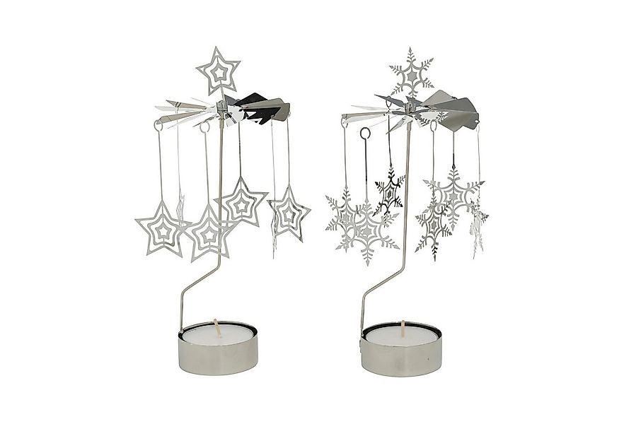BOLTZE GRUPPE GmbH Windlicht Teelichthalter Trux, Karussell Sterne Eisen si günstig online kaufen
