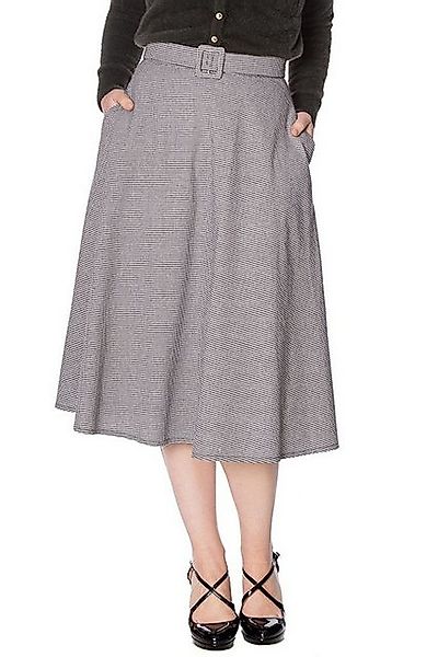 Banned A-Linien-Rock Betty Hahnentritt Muster Retro Vintage Swing Skirt günstig online kaufen