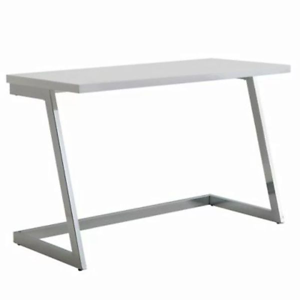 FineBuy Schreibtisch Weiß 120 cm breit weiß günstig online kaufen