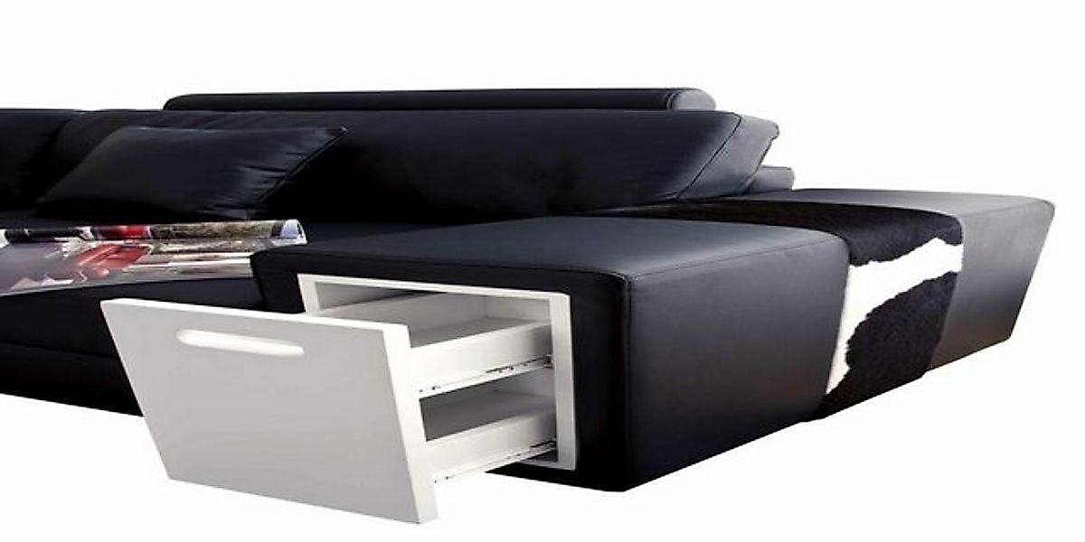 JVmoebel Ecksofa Ledersofa Couch Wohnlandschaft Ecksofa Eck Garnitur Design günstig online kaufen