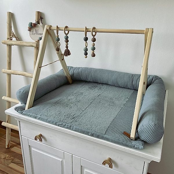 LittleANTunique Wickelauflage WICKELTISCHAUFLAGE, WICKELUNTERLAGE WAFFELPIQ günstig online kaufen