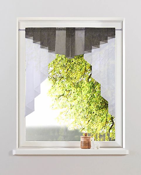 my home Kuvertstore "Sinan" Stangendurchzug 1 Stk. tlg. Kräuselbandaufhängu günstig online kaufen