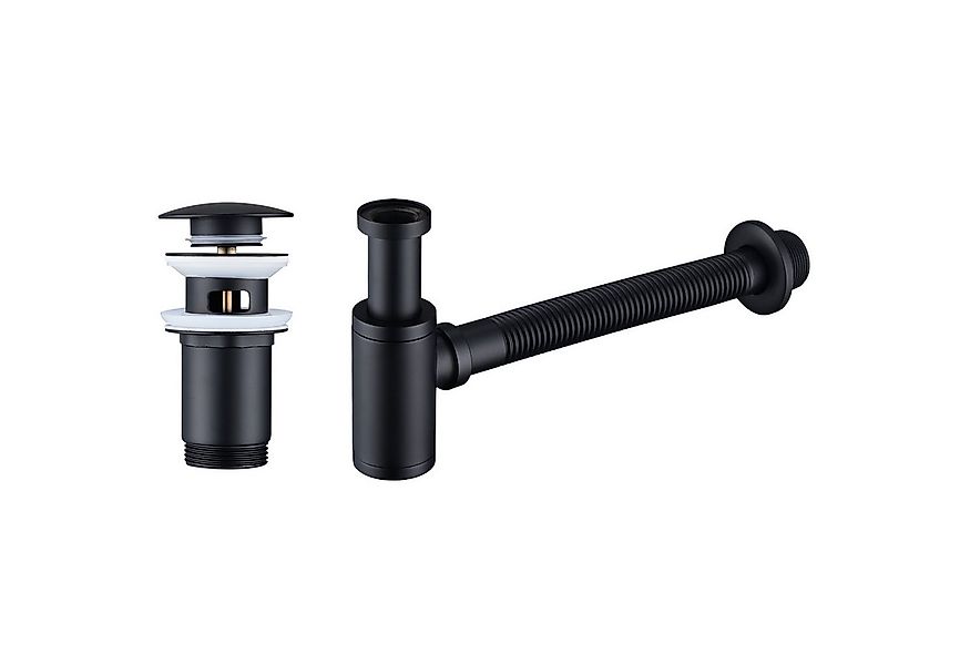 HOMELODY Ablaufgarnitur Siphon Pop Up Ablaufgarnitur mit Überlauf Universal günstig online kaufen