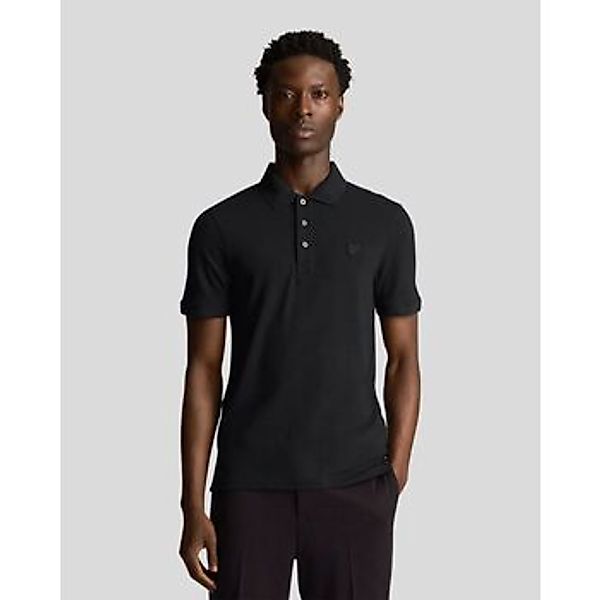 Lyle and Scott Tonal Eagle Polo Schwarz  - Größe XL günstig online kaufen