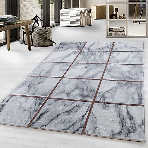 Ayyildiz Teppiche Teppich »NAXOS 3816«, rechteckig, 12 mm Höhe, Läufer, Mar günstig online kaufen