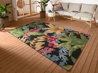 HANSE Home Outdoorteppich "Tropical Flowers" rechteckig 3 mm Höhe In-& Outd günstig online kaufen