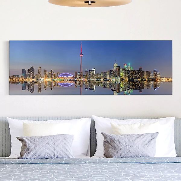 Leinwandbild Architektur & Skyline - Panorama Toronto City Skyline vor Lake günstig online kaufen