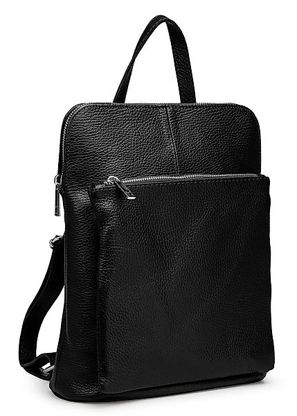 Caspar Schultertasche 2in1 Damen Leder Backpack in 2 Größen - PREMIUM LINE günstig online kaufen