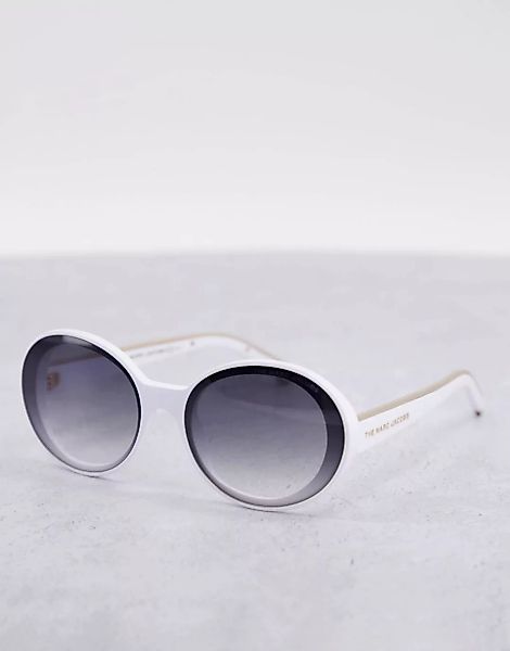 Marc Jacobs – 451/S – Runde Sonnenbrille-Weiß günstig online kaufen